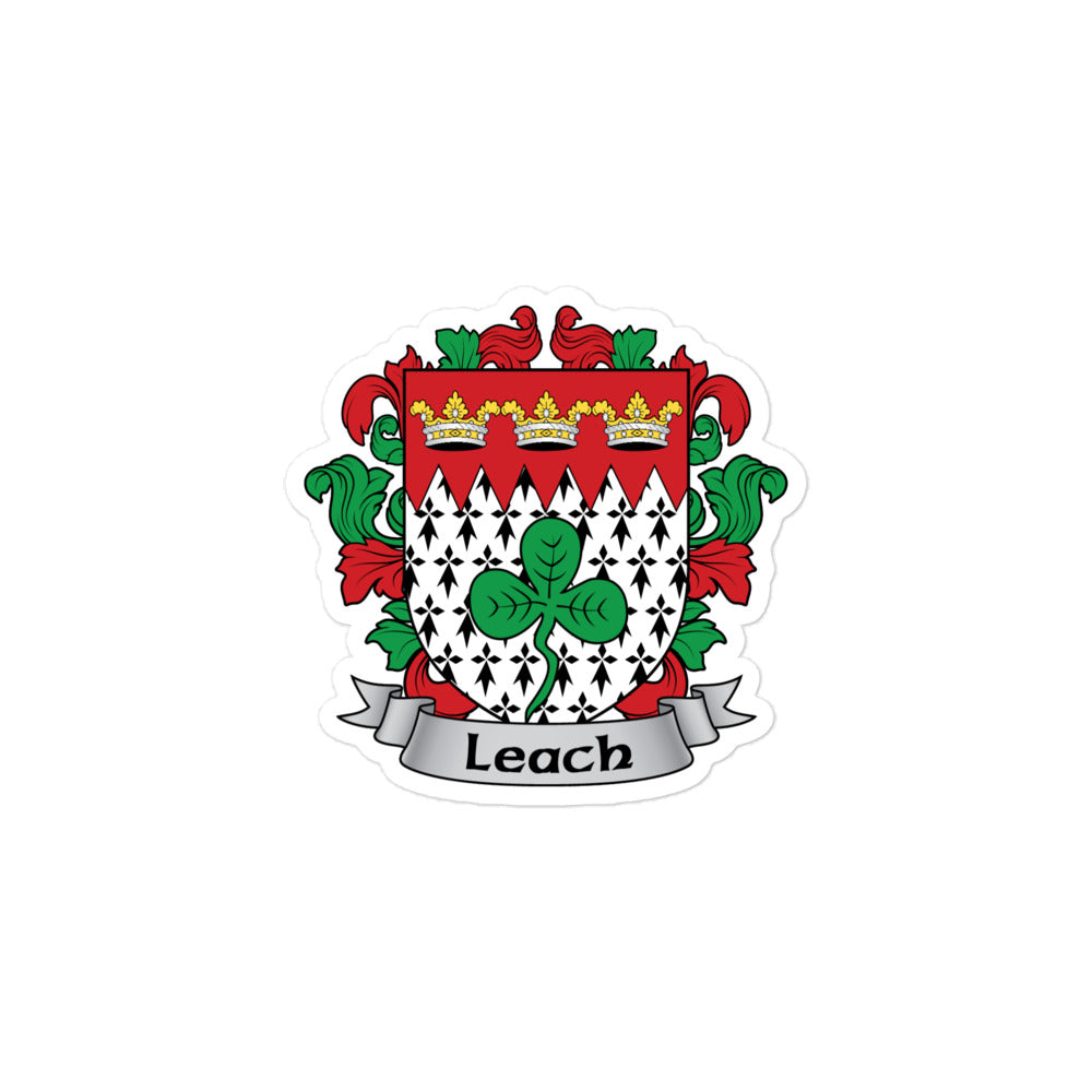 7.62 Design Leach Irish Adesivo Stemma Famiglia 3x3 Vinile