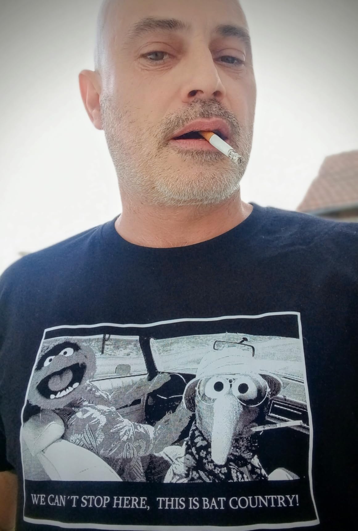 Makaya Fear And Loathing T-Shirt Uomo Nera Cotone
