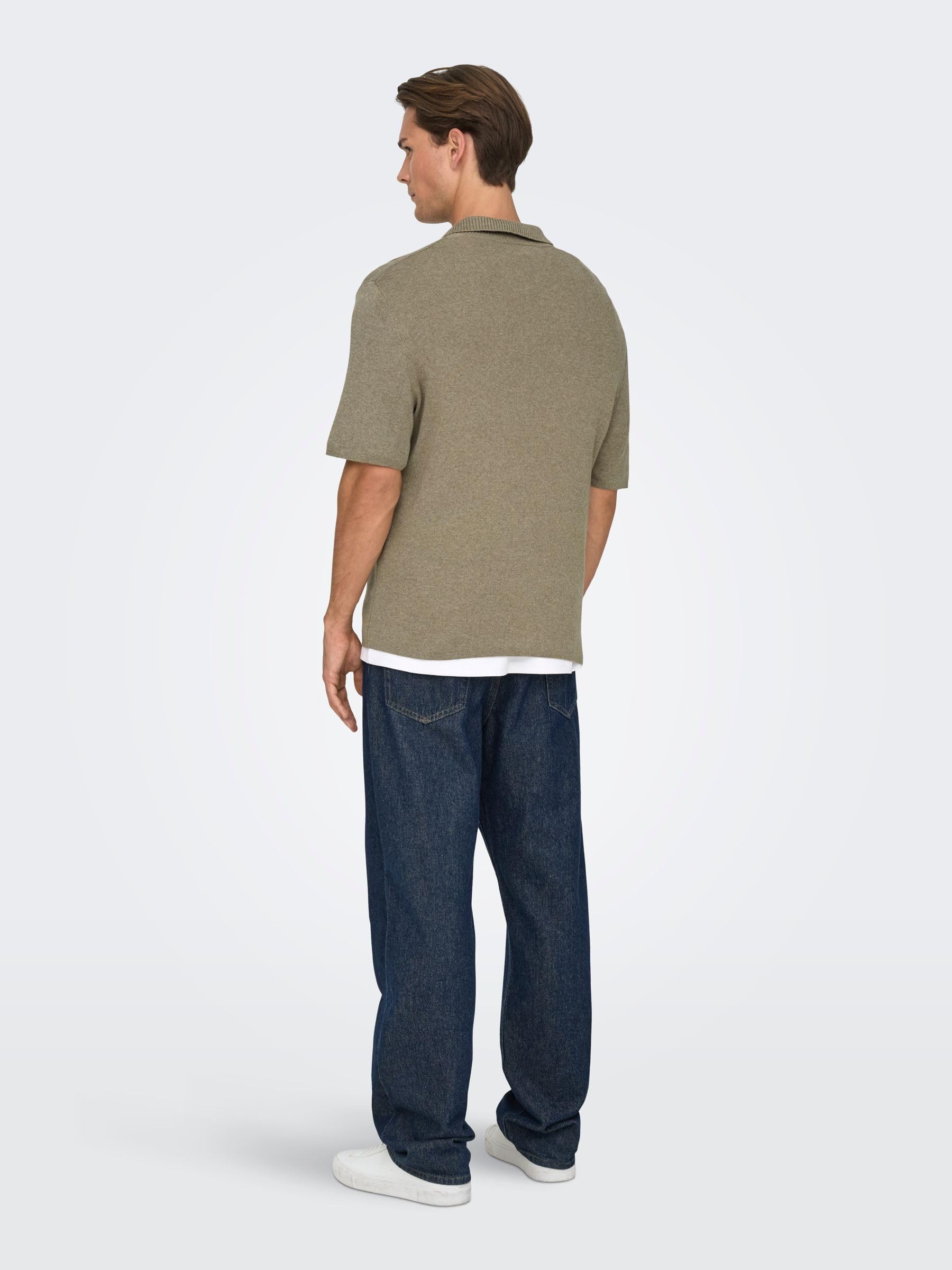 ONLY & SONS Onstravis maglia knit uomo manica corta