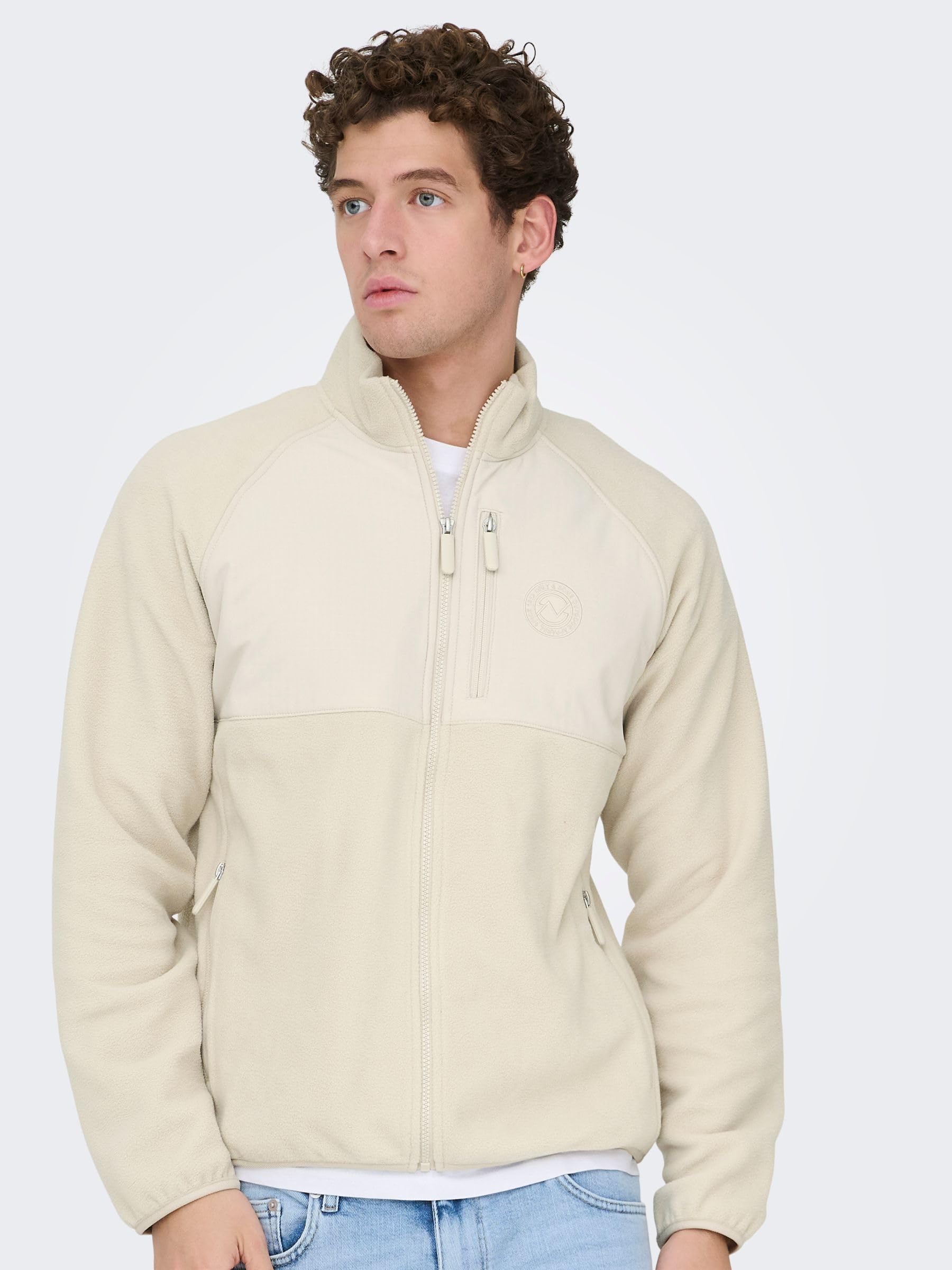 Only & Sons Onschuck Fleece giacca pile nero uomo