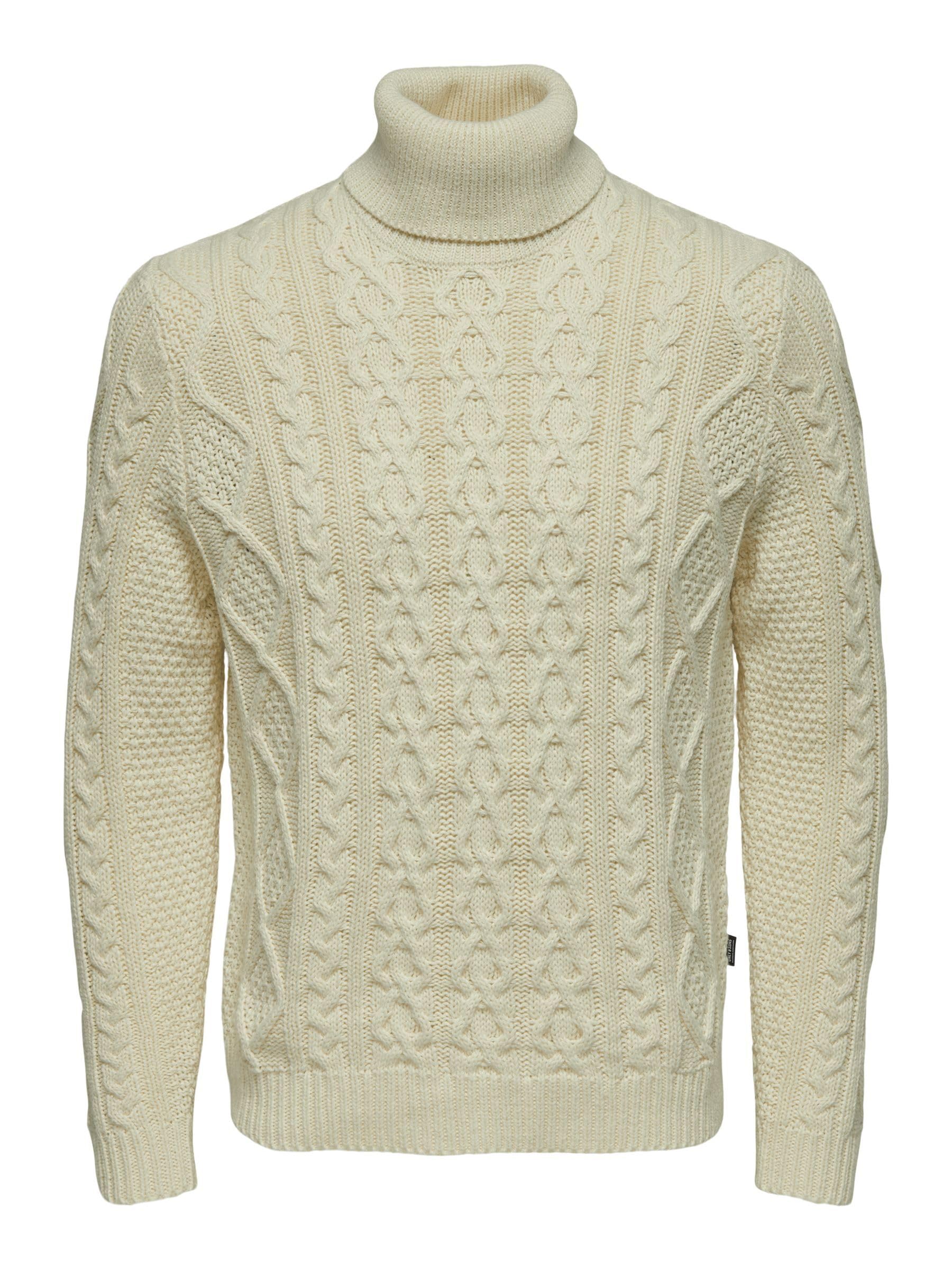 ONLY & SONS Maglieria Maglione Uomo M Bianco Antico