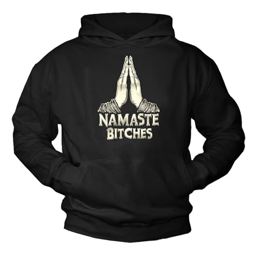 MAKAYA Buddha Namaste Felpa Uomo Cotone Taglia XL
