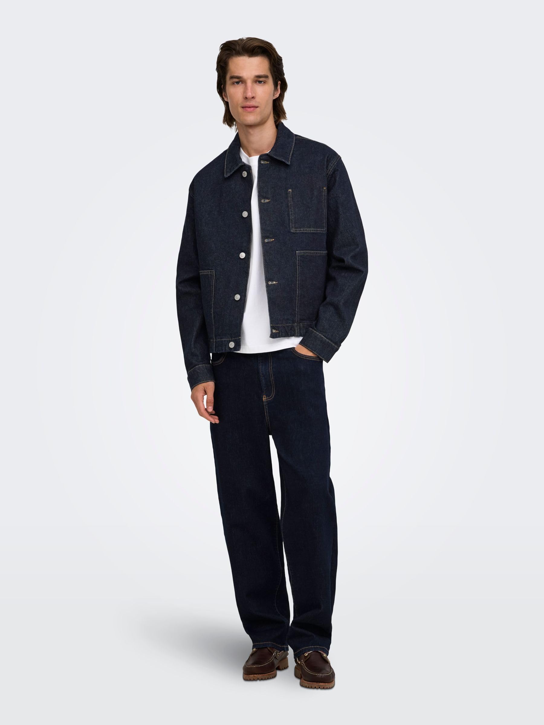 Only & Sons Onsartisan Giacca Jeans Uomo M Denim