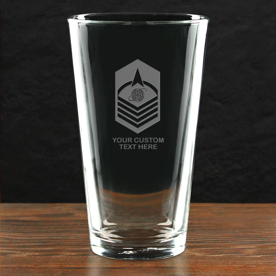 7.62 Design Space Force bicchiere pinta 473 ml vetro personalizzato