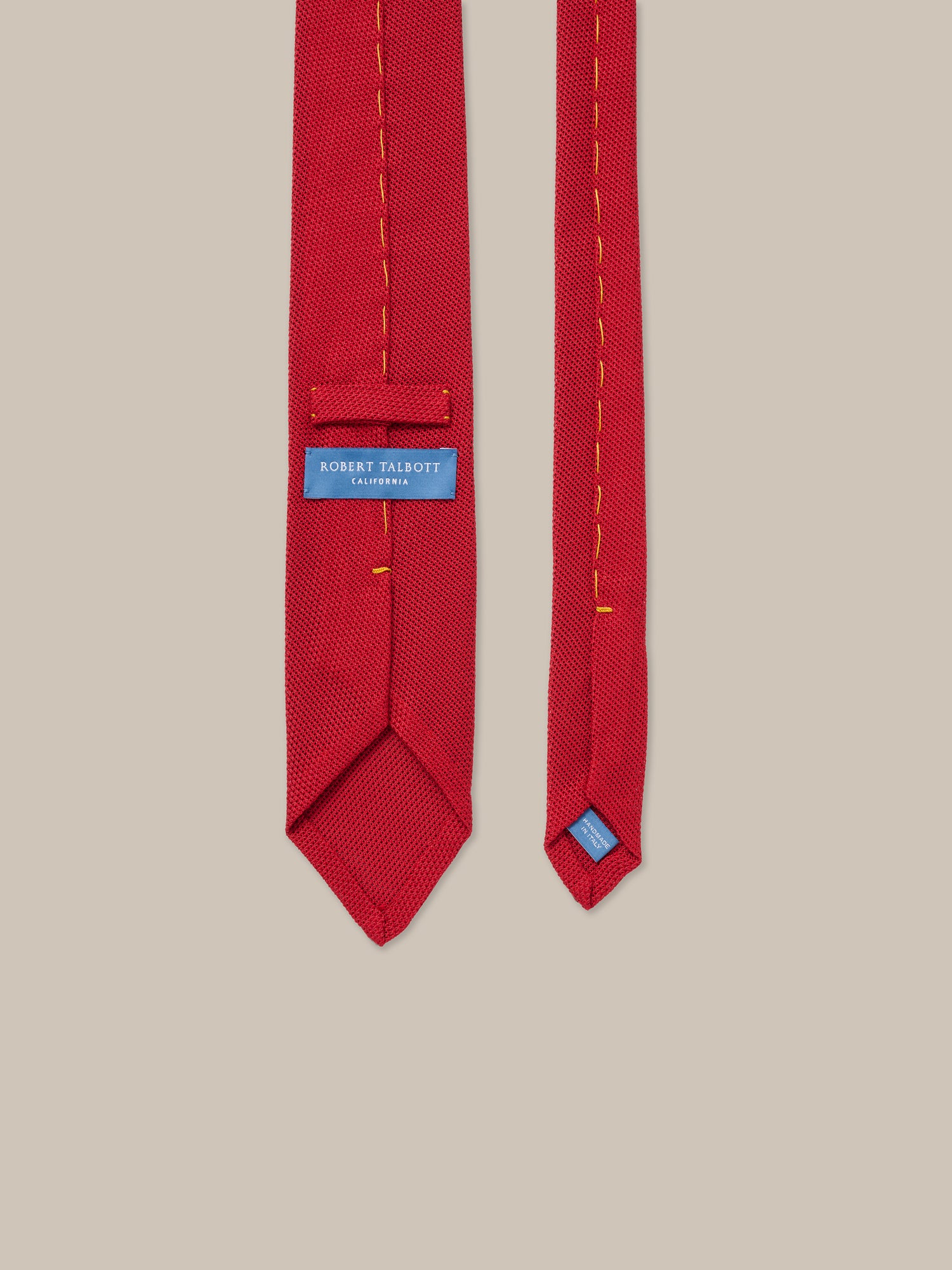 Robert Talbott Duvall Grenadine cravatta seta rossa