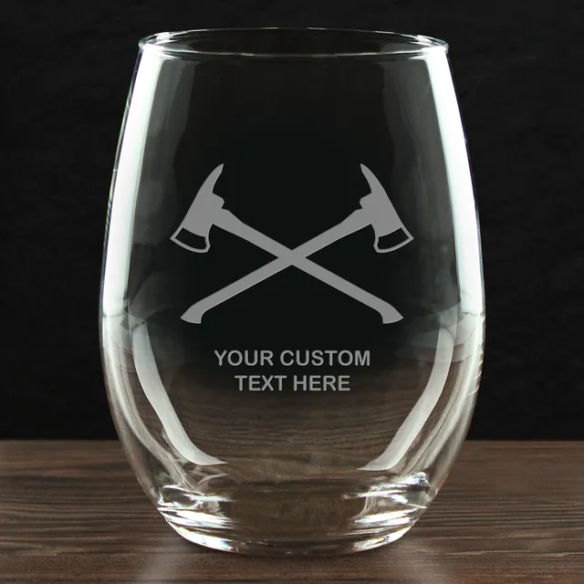 7.62 Design Firefighter bicchiere vino senza stelo 21oz Maltese Cross