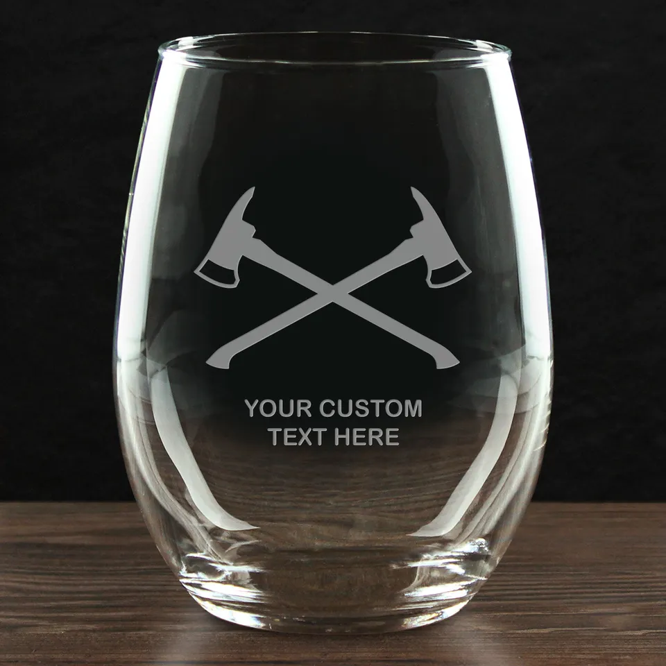 7.62 Design Firefighter bicchiere vino senza stelo 21oz Maltese Cross