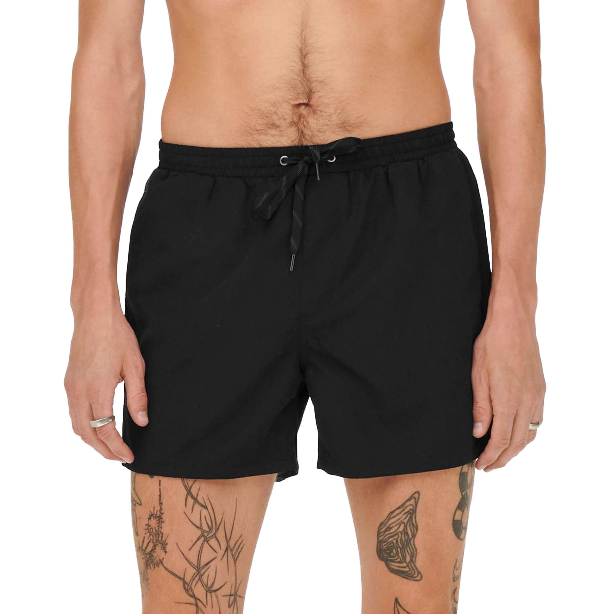 Only & Sons Costume Uomo Castor Gray Boxer Mare Poliestere