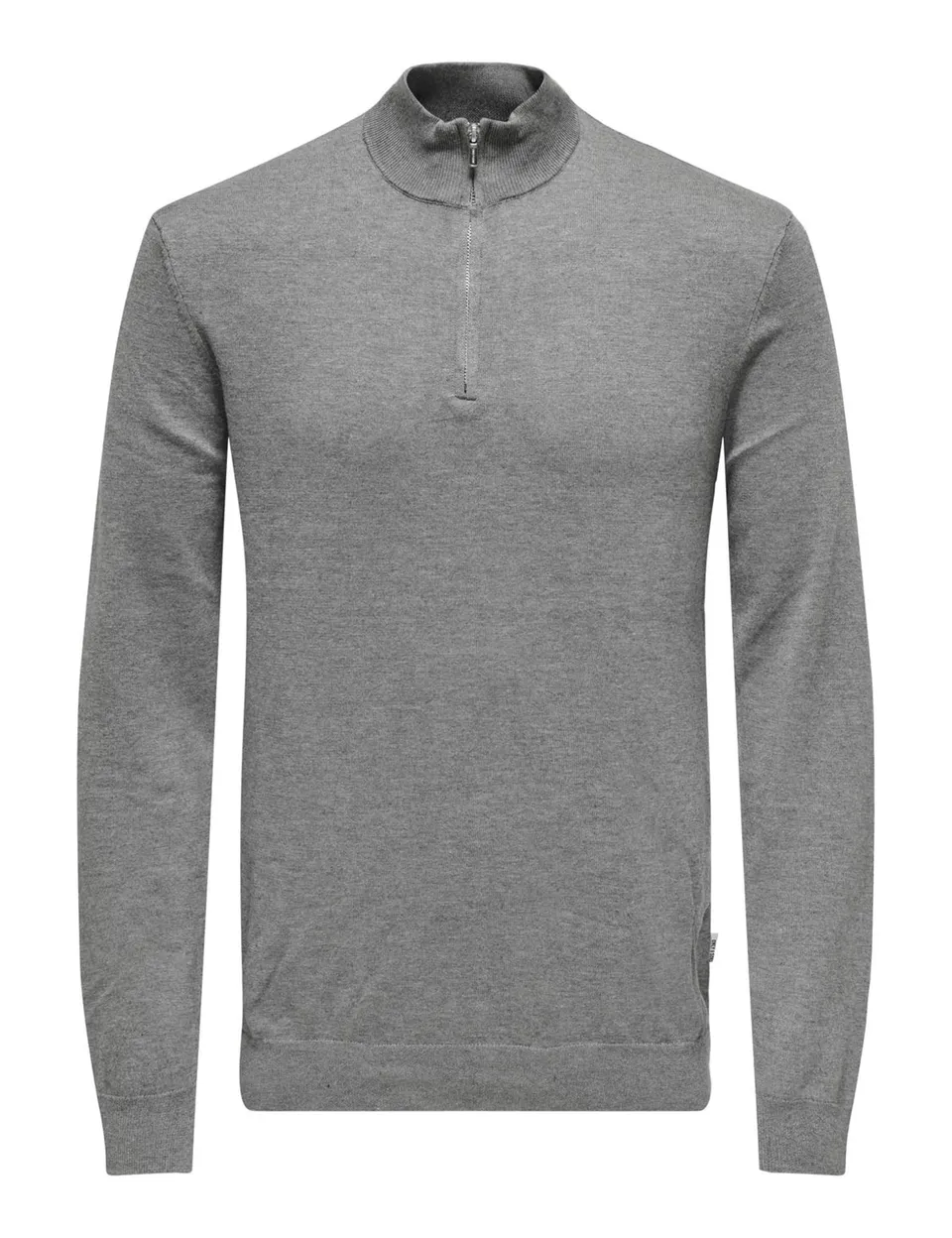 ONLY & SONS Onswyler Felpa Mezza Zip Uomo Coffee Bean