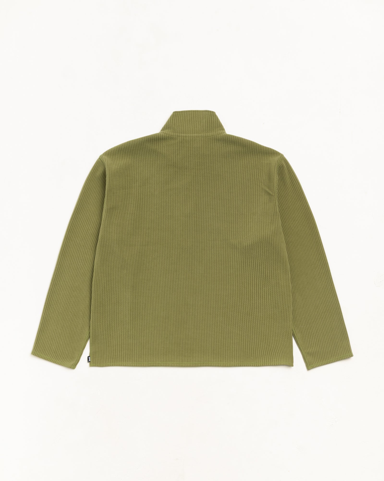 Stussy Half Zip Thermal maglia olive poliestere
