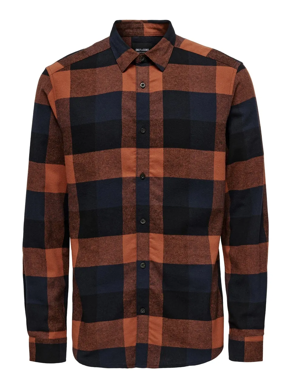 ONLY & SONS Camicia Uomo a Quadri Manica Lunga Cotone