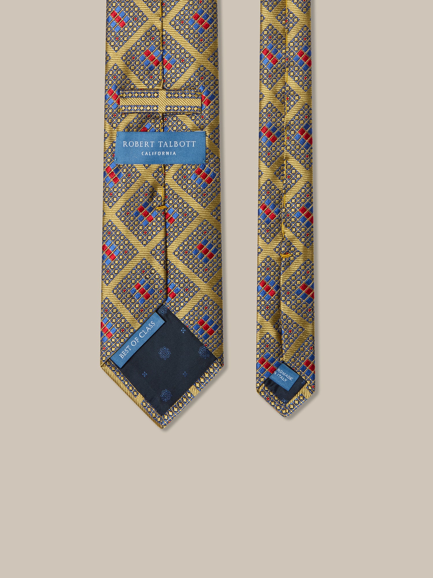 Robert Talbott Robert Cravatta Seta Oro Multi REG
