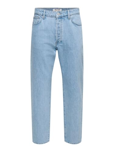 Only & Sons Onstye Vita Alta Jeans Tapered 32W/30L Blu