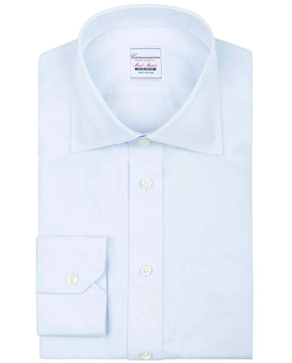 Camicissima Non Iron Camicia Uomo Azzurra Extra Slim
