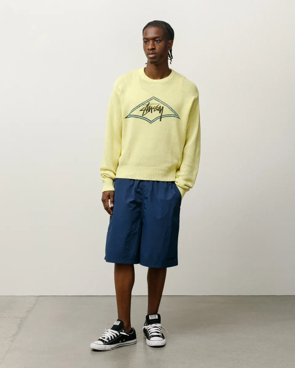 Stussy Nylon Court Short pantaloncino Navy nylon
