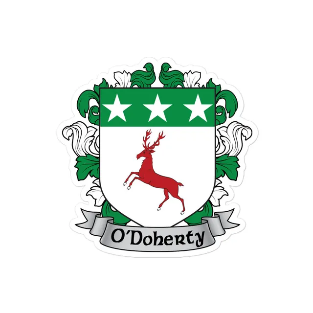 7.62 Design O'Doherty Adesivo Vinile Stemma Irlandese 4x4