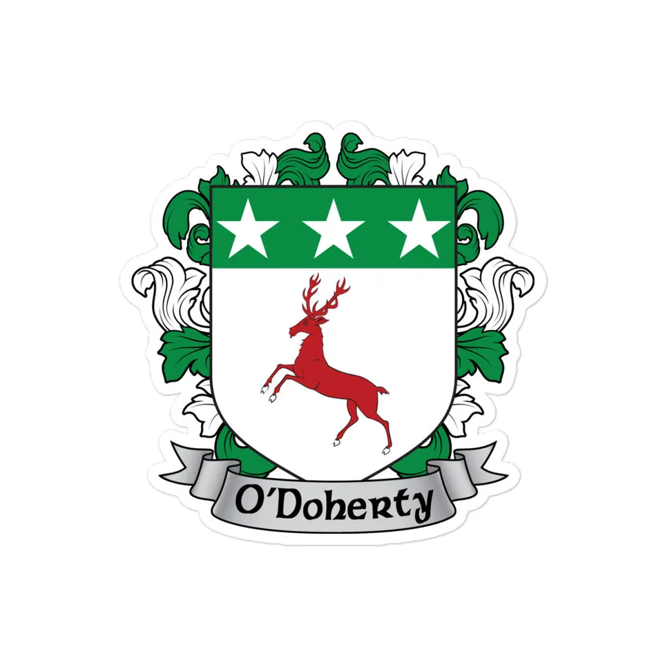 7.62 Design O'Doherty Adesivo Vinile Stemma Irlandese 4x4