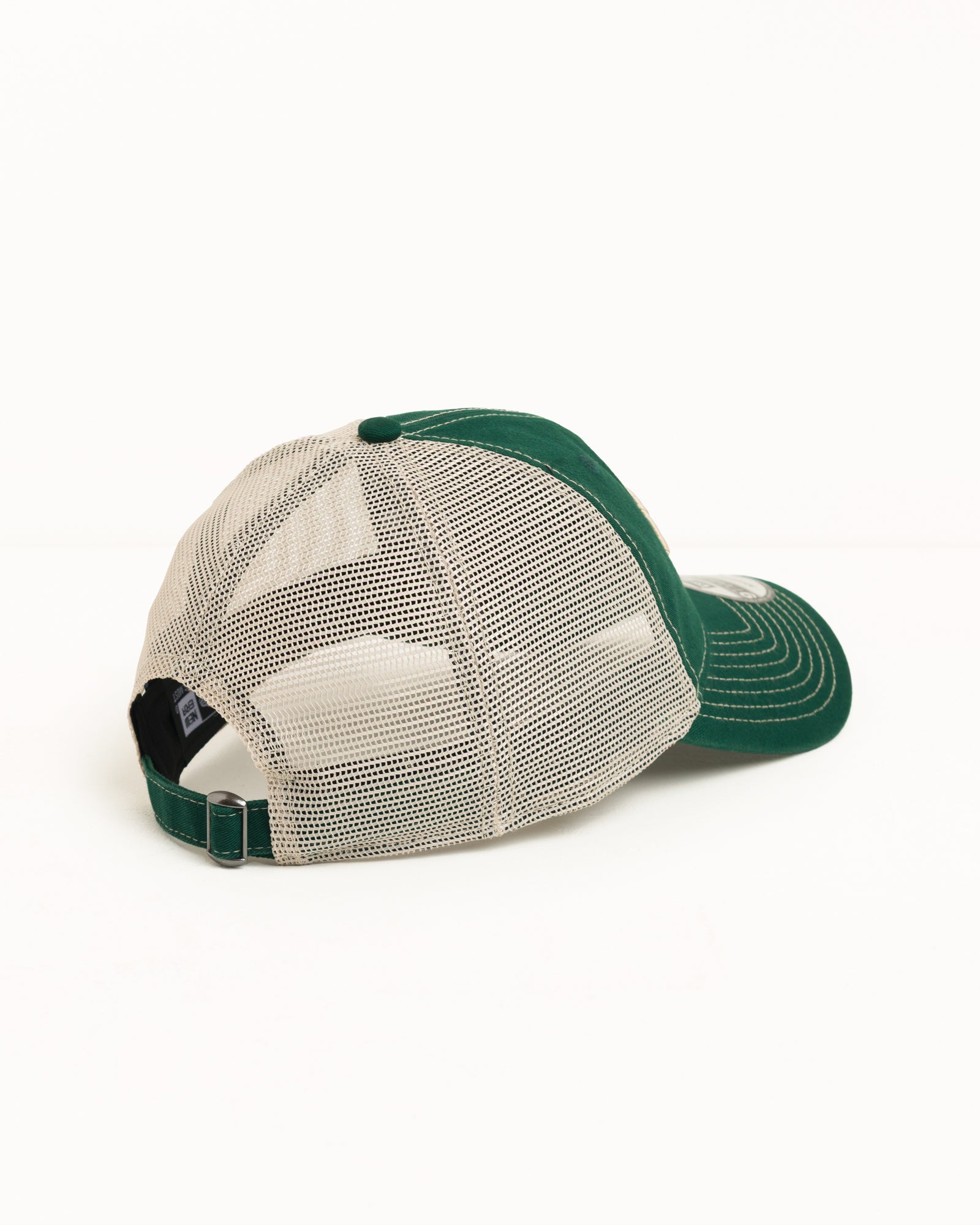 Stussy 9Twenty Washed Basic Trucker cappello verde cotone