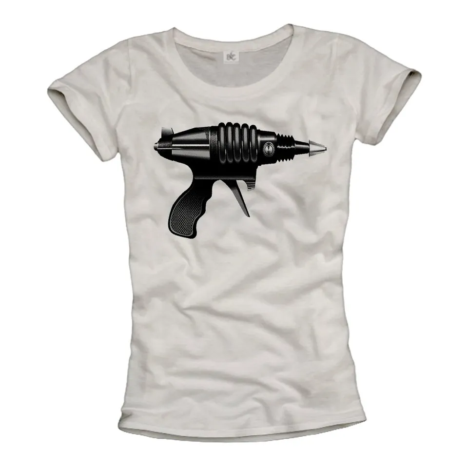 MAKAYA Gamer Laser Gun t-shirt donna cotone taglia L