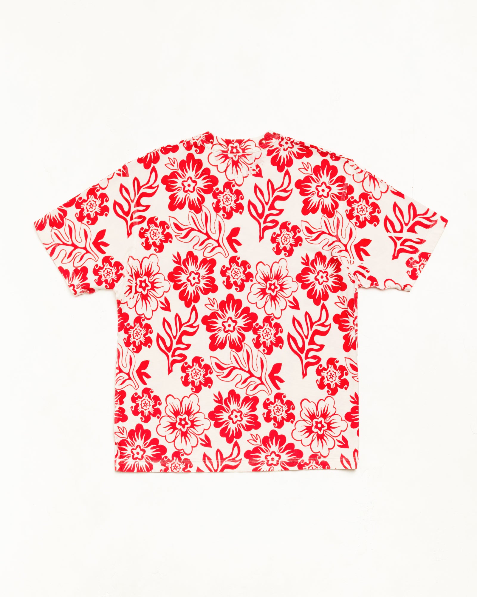 Stussy Lazy Floral Tee maglietta White floreale