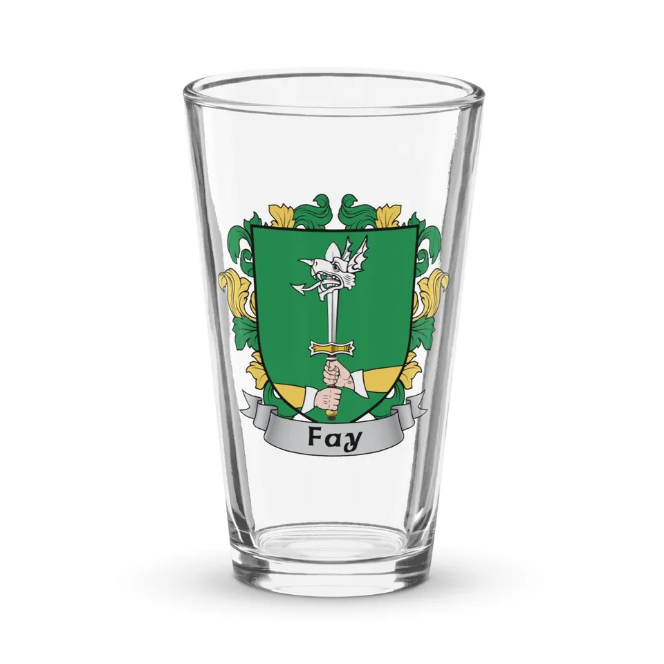 7.62 Design Fay bicchiere pinta 16oz stemma irlandese