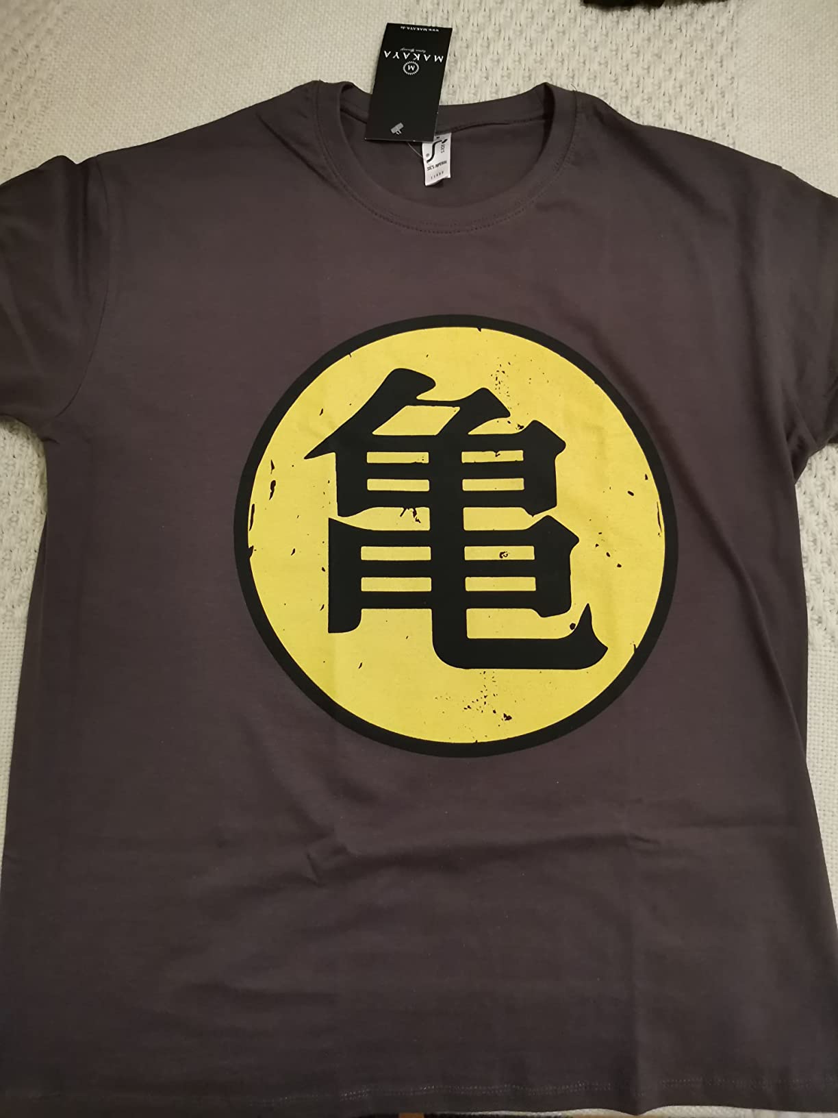 Makaya T-Shirt Uomo maglietta Goku Kame nera cotone