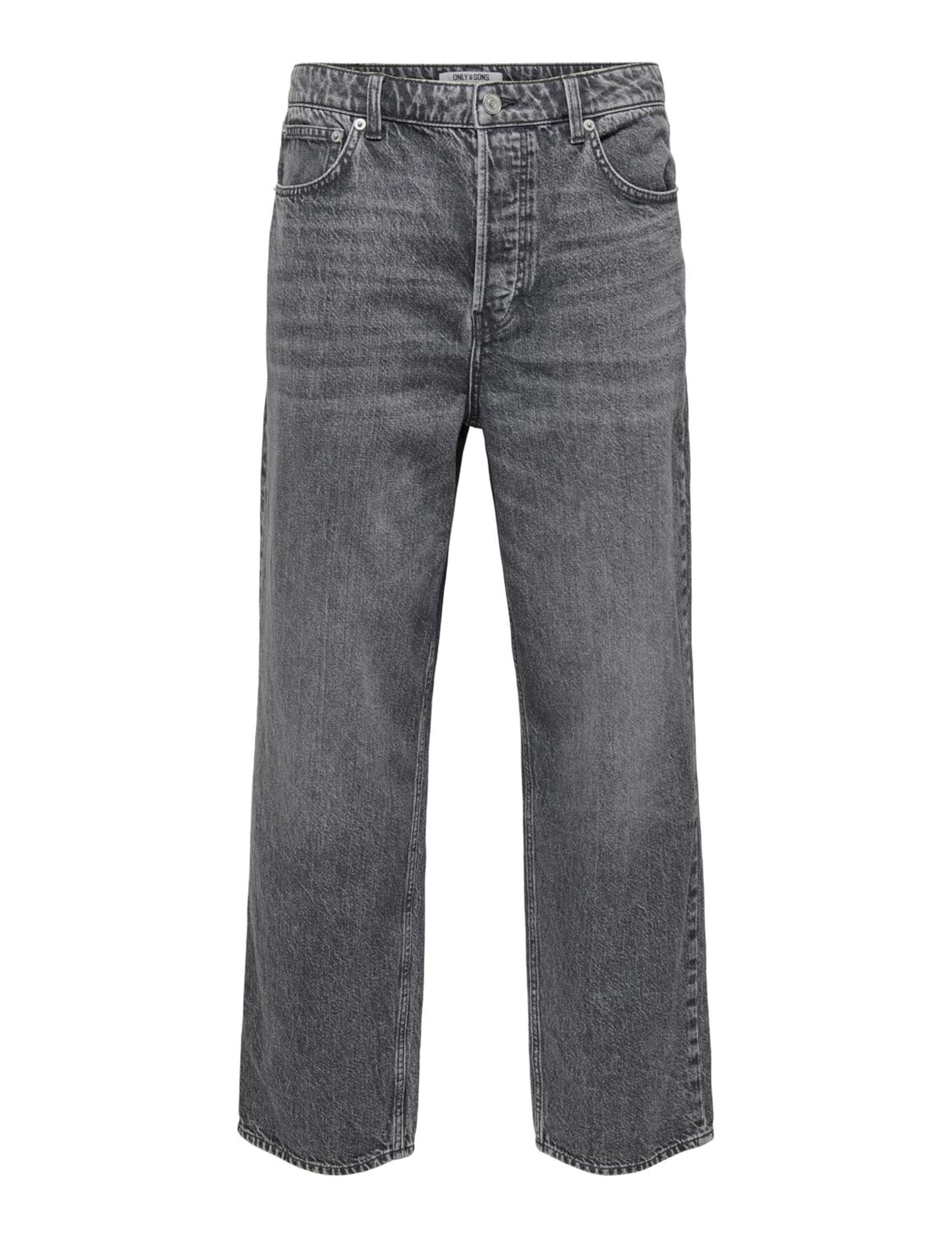 Only & Sons Onsfive Baggy Box Jeans uomo grigio 33W 32L