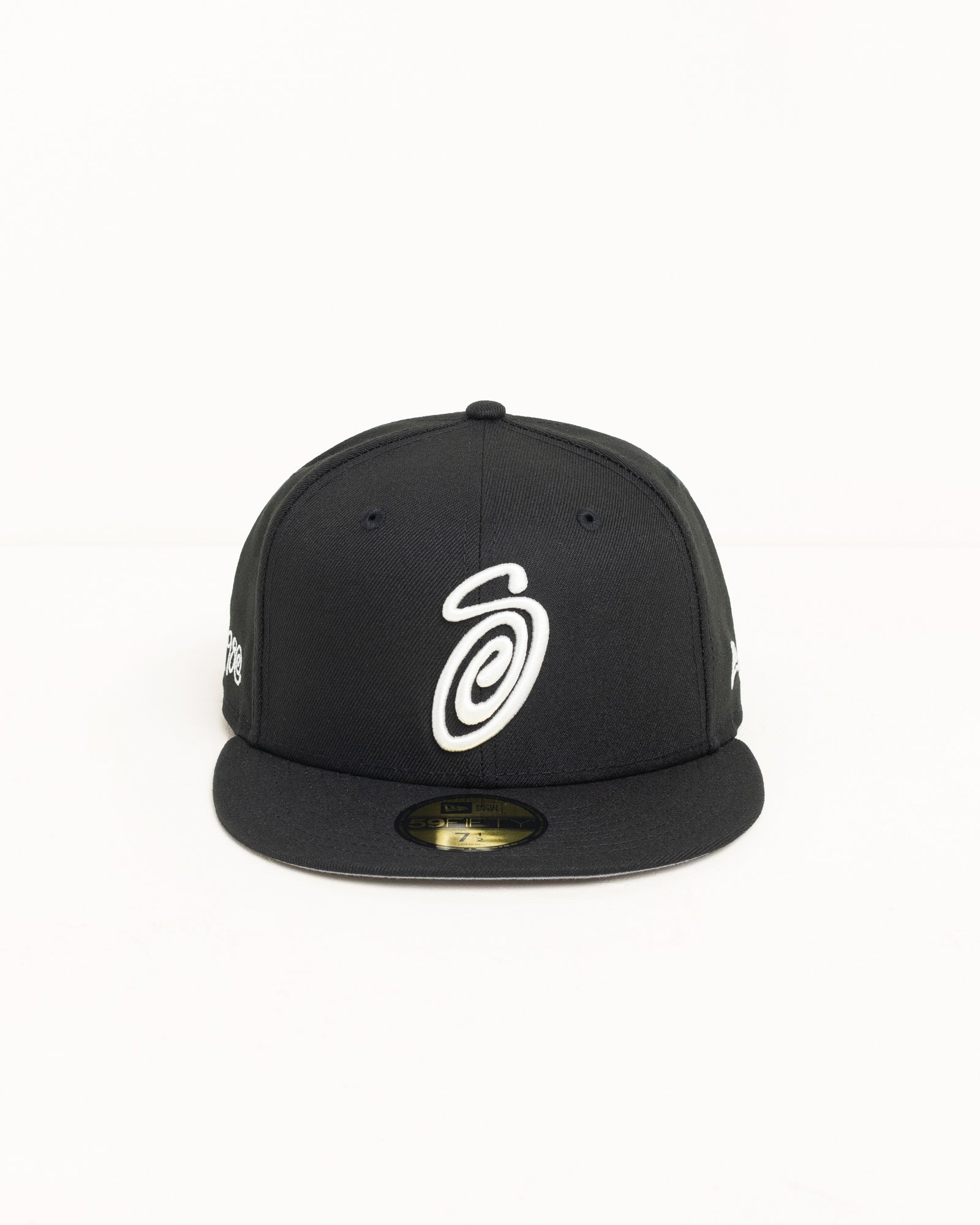 Stussy 59Fifty Swirly S Cap cappello nero fitted