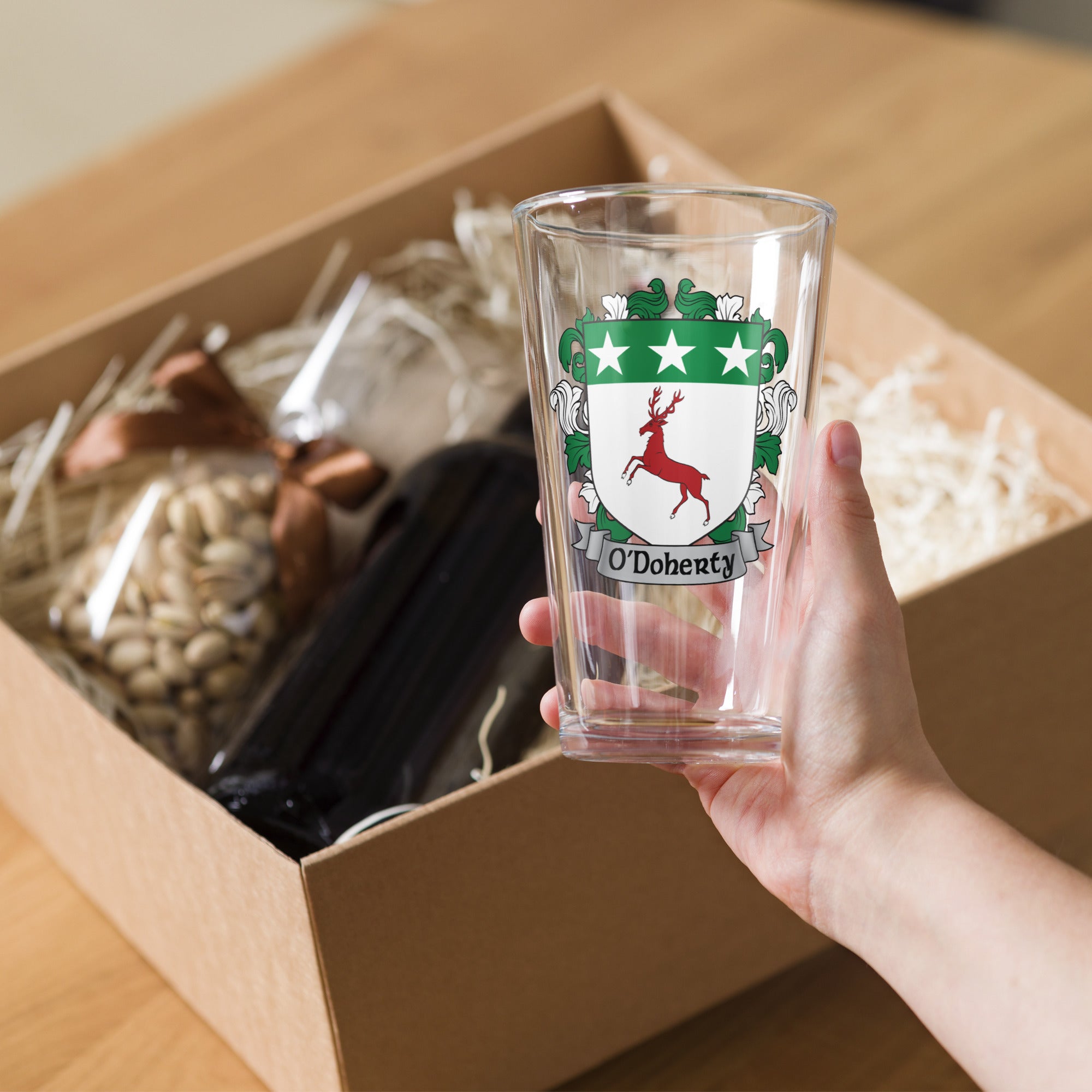 7.62 Design O'Doherty bicchiere birra vetro 473 ml stemma