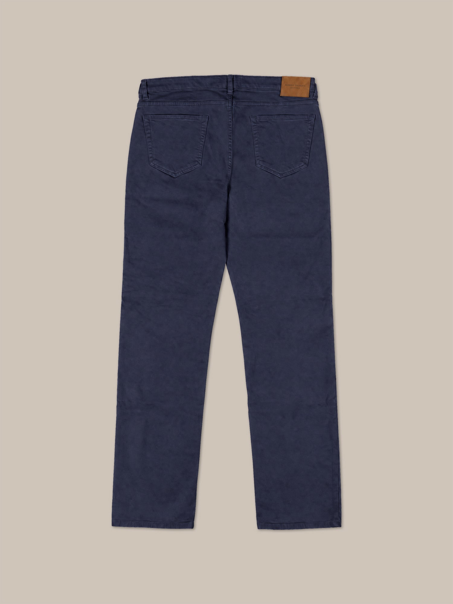Robert Talbott Pablo Pantaloni 5 Tasche Navy Stretch