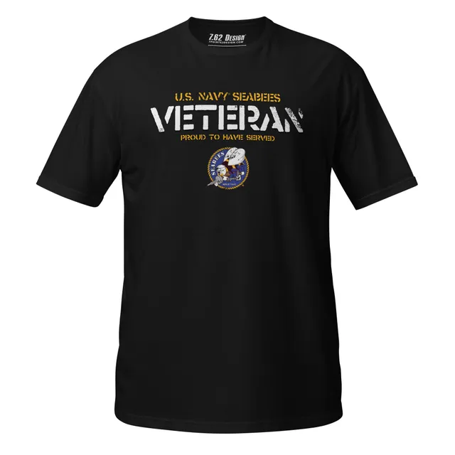 7.62 Design Navy Seabees Veteran maglietta nera L cotone