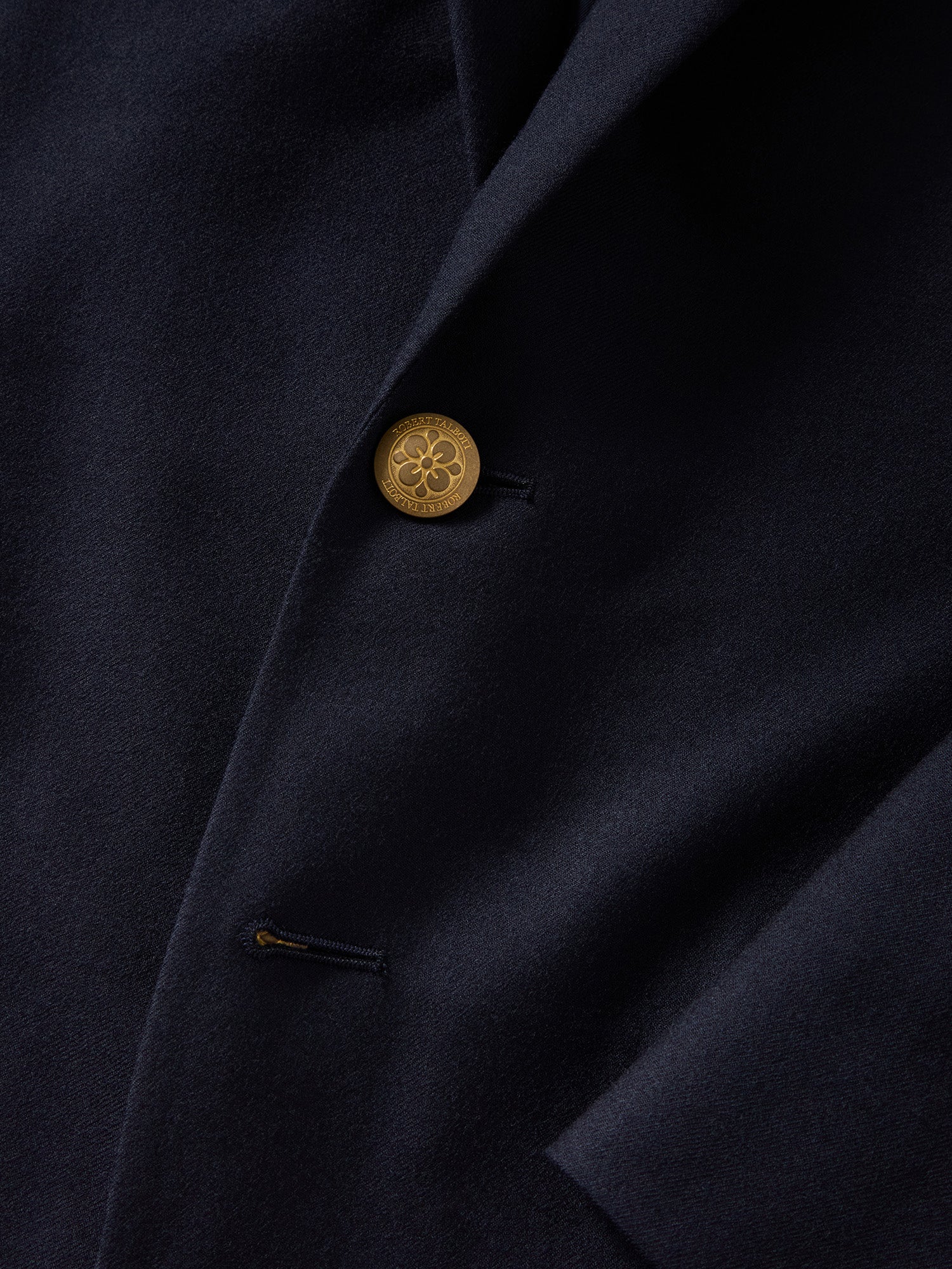 Robert Talbott Booth blazer lana navy monopetto 40R