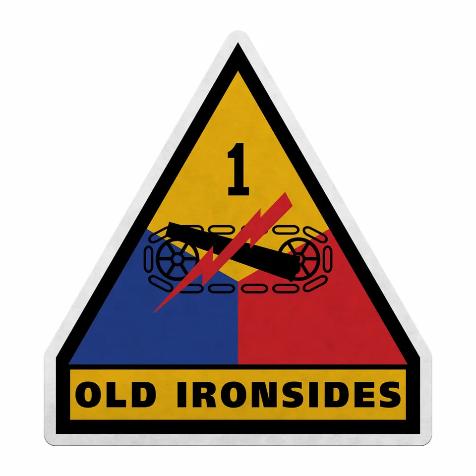 7.62 Design 1st Armored Division gagliardetto feltro 45 cm