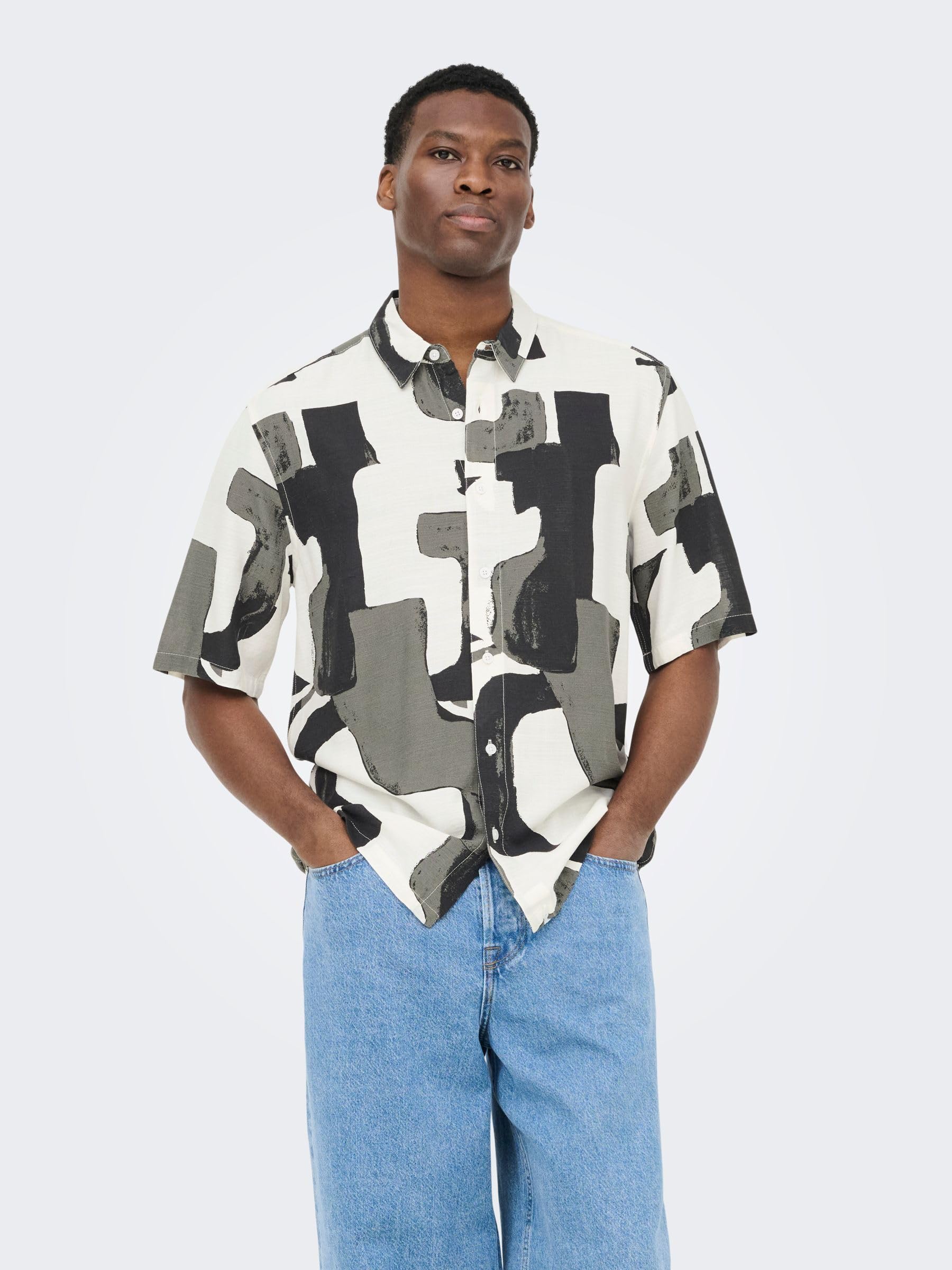 Only & Sons Onsharvi camicia uomo manica lunga