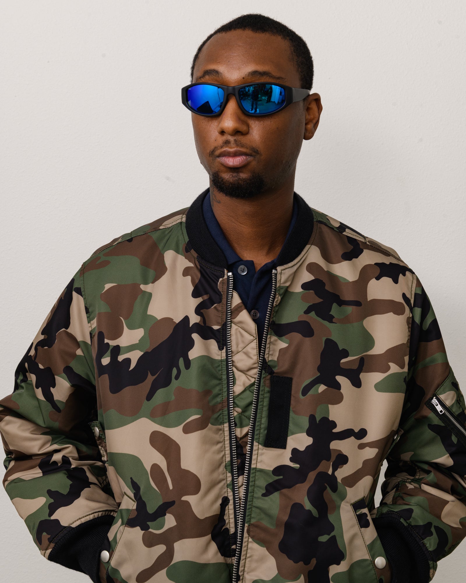 Stussy Leslie Sunglasses Occhiali Nero Polarizzati Specchiati