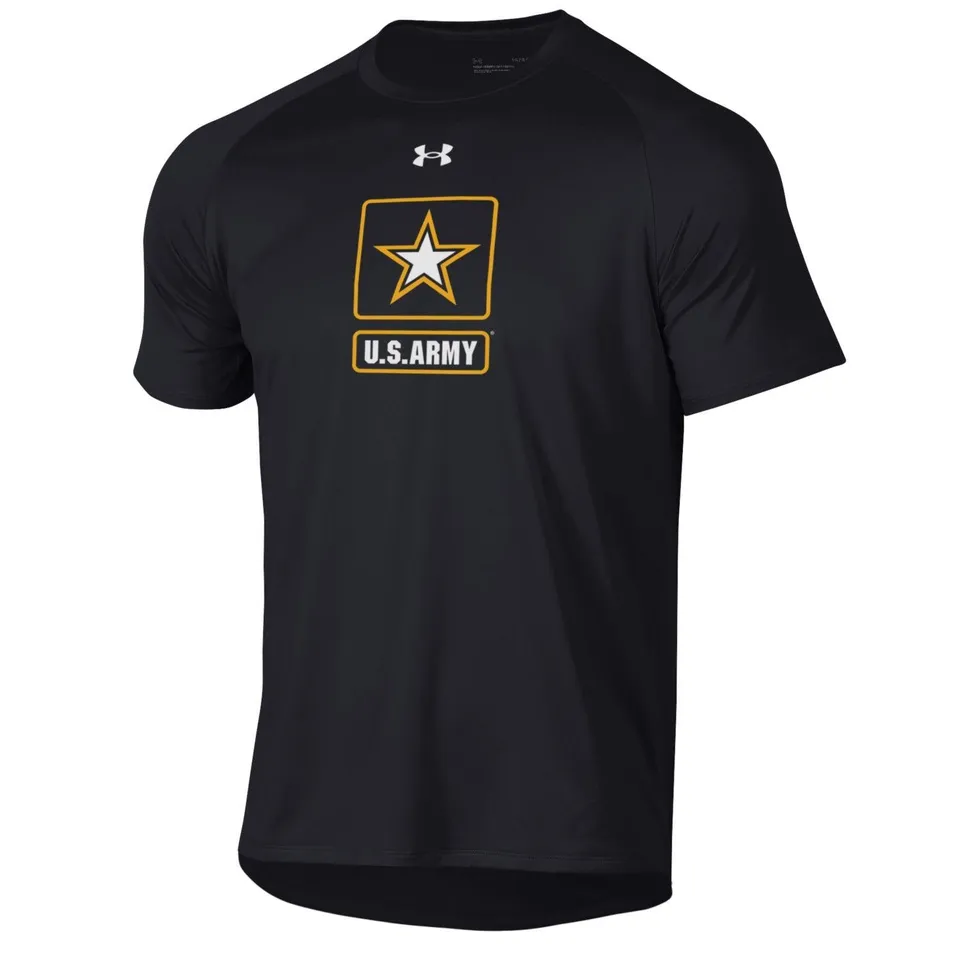 Under Armour US Army Maglietta Uomo Nera Tech