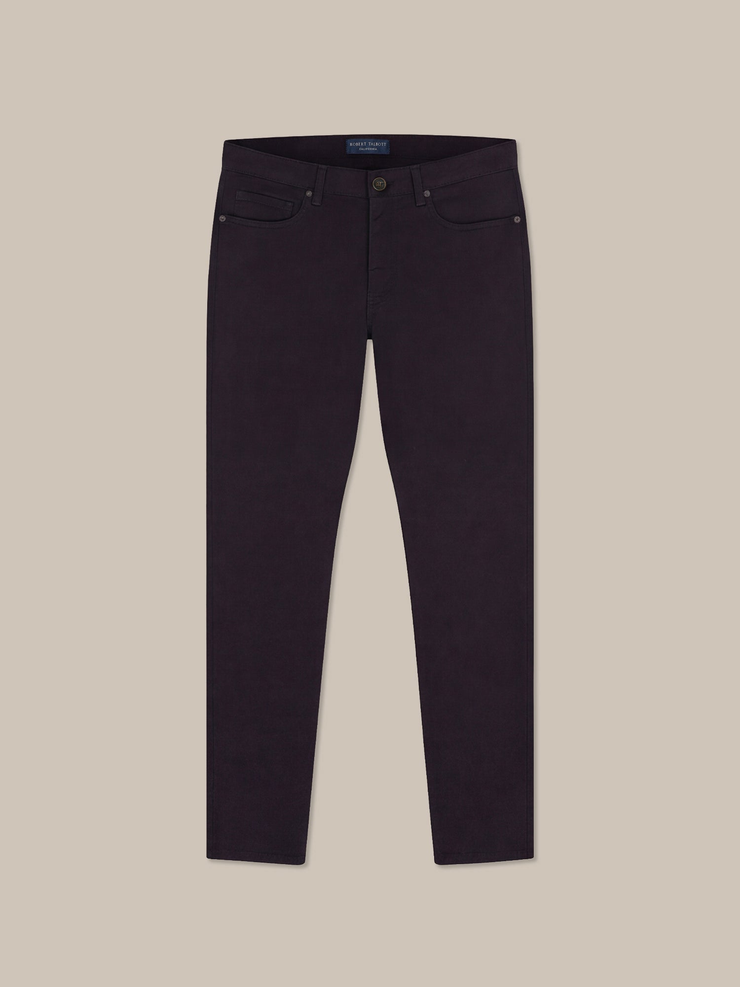 Robert Talbott Fernando Pantaloni Lino 5 Tasche Nero