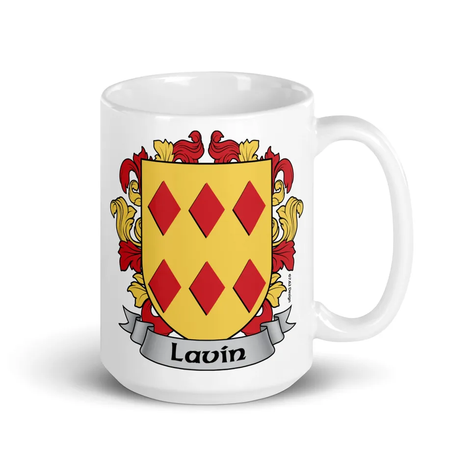 7.62 Design Lavin Coat of Arms tazza 15oz ceramica