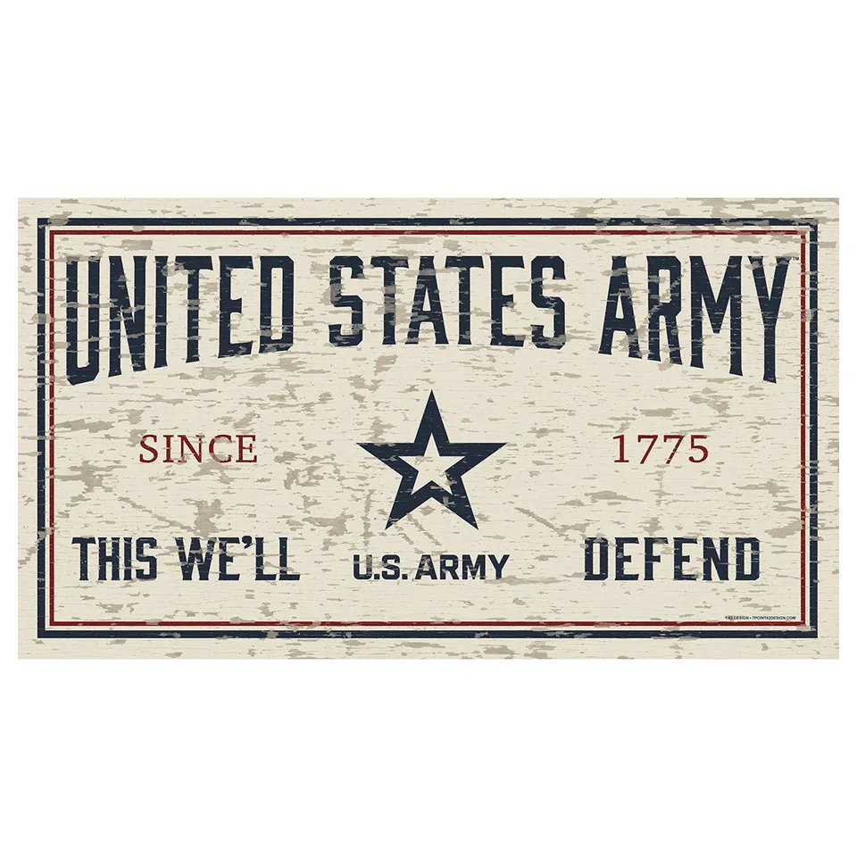 7.62 Design Army Targa Parete 11x20 PVC con Gancio