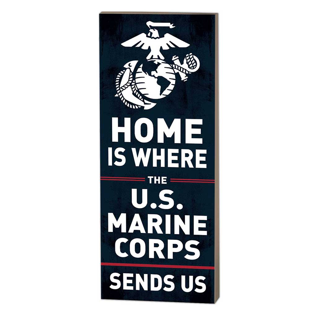 7.62 Design USMC Home Targa Legno 18x45 cm Marrone USA