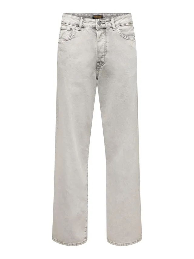 Only & Sons Onsremi Wide Acid Grey 6470 Jeans 36W/32L grigi