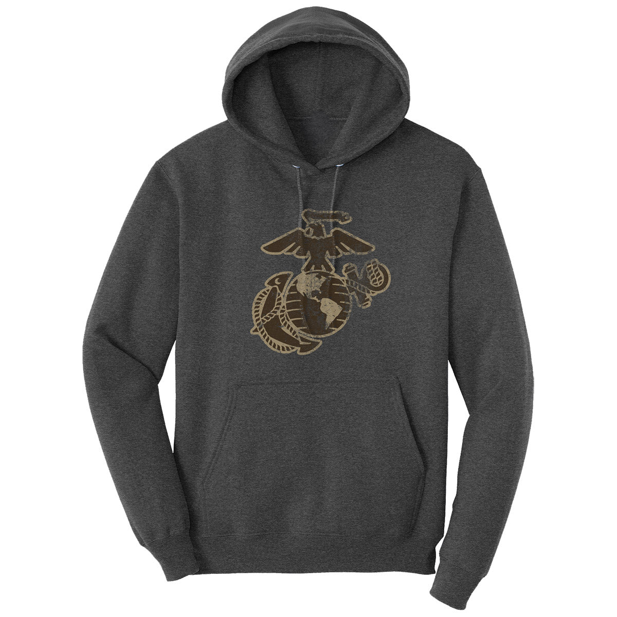 7.62 Design USMC EGA felpa cappuccio cotone grigia