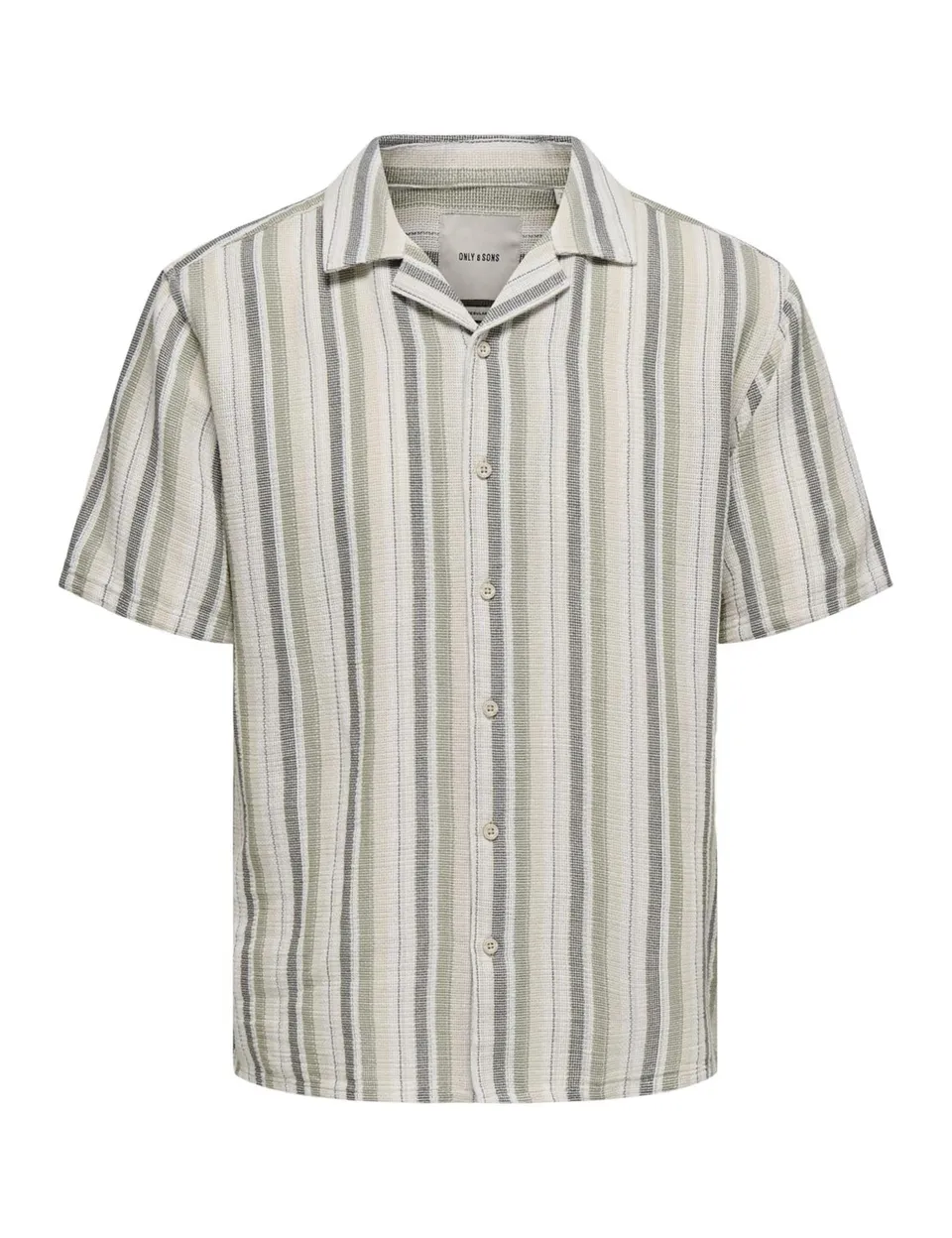 ONLY & SONS Onstrev Life Camicia Righe Maniche Corte S
