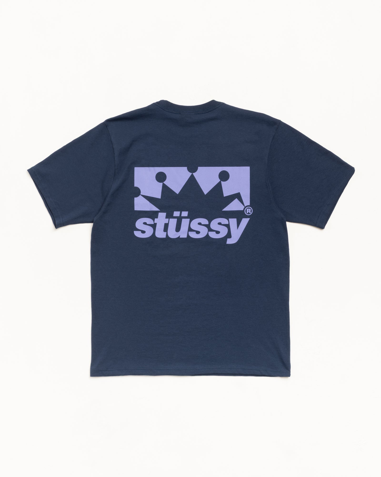Stussy Box Crown Tee t-shirt Navy cotone 220gsm