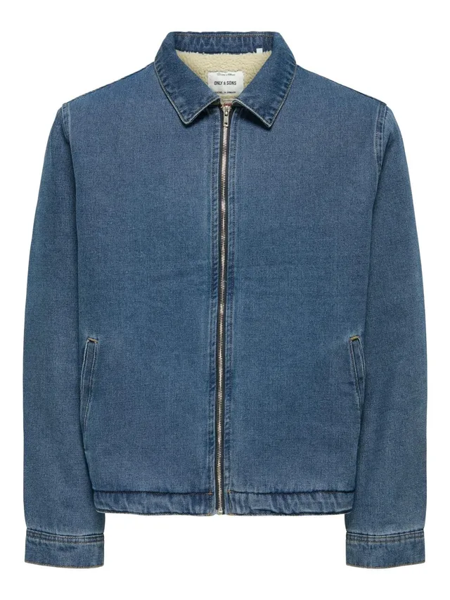 Only & Sons Onspadded Work 5919 giacca denim uomo taglia S imbottita
