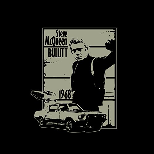 Makaya Bullitt Mustang Eleanor T-Shirt Uomo Nera M Auto