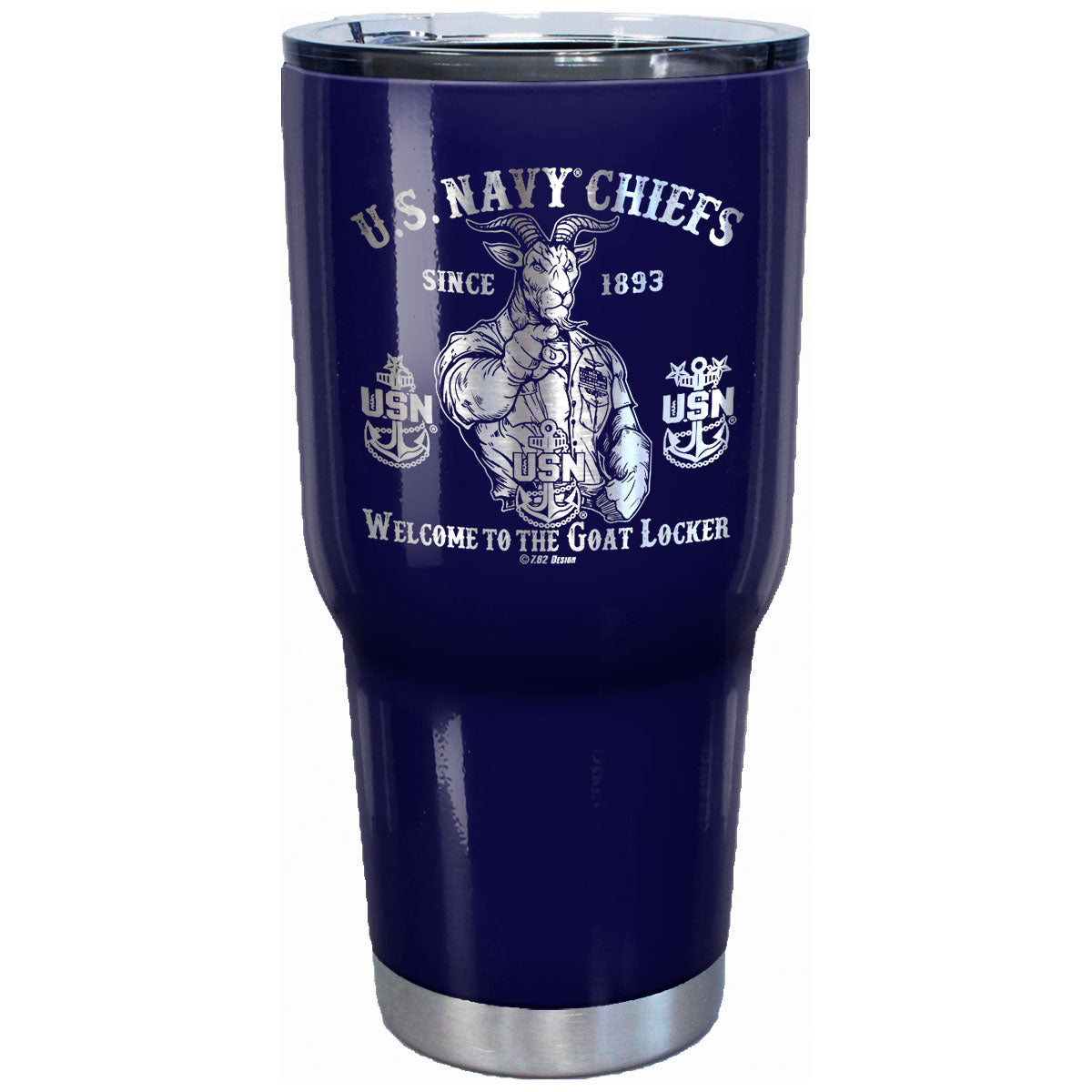 7.62 Design Navy Chiefs Travel Mug Acciaio 950ml