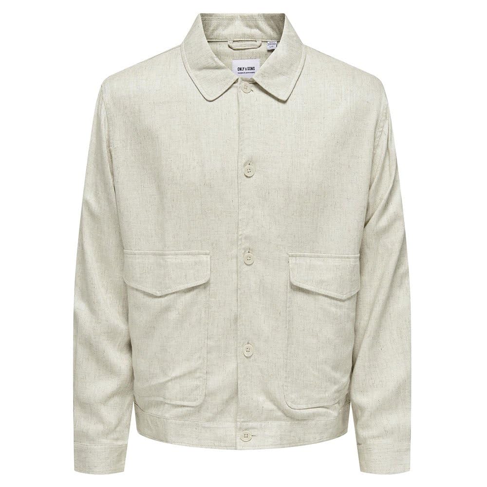 Only & Sons Eliot 0075 giacca uomo viscosa lino taglia L