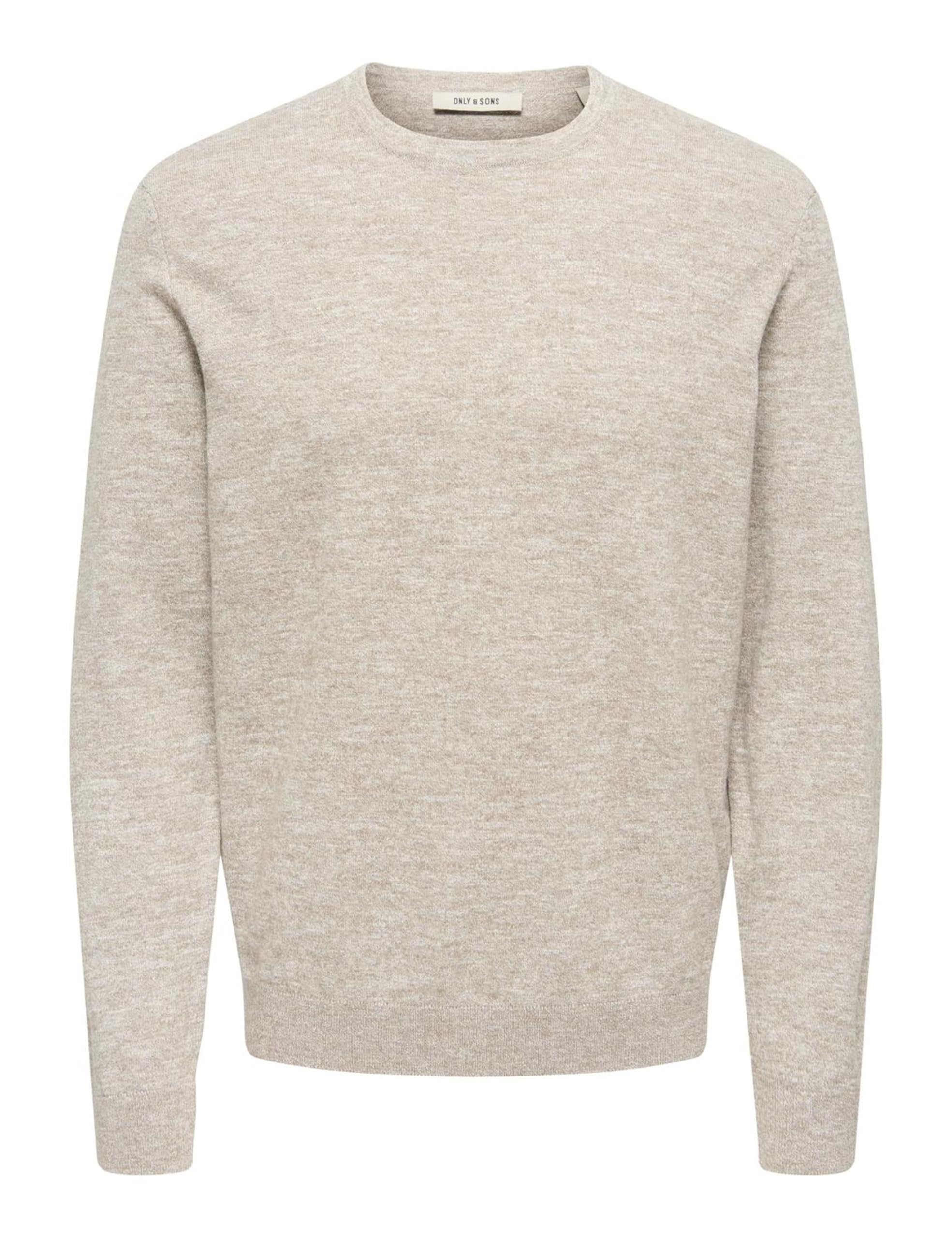 Only & Sons Onstim Reg LS Linen Crew Maglione uomo lino