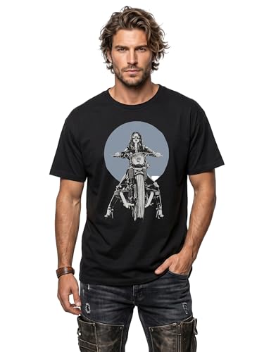 Makaya R100 Biker T-Shirt Moto Uomo M Cotone